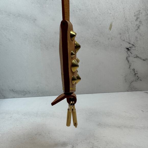 Louis Vuitton Clochette Key Tag Studded Leather Multicolor Chrissie LV bag charm - Picture 9 of 12